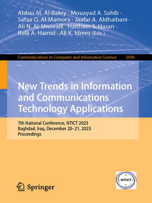 cover image of New Trends in Information and Communications Technology Applications